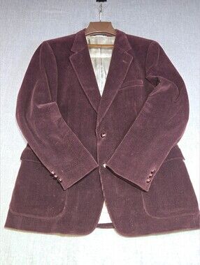 The Men's Store Burgundy Corduroy Blazer 44L